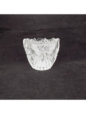 Gorham Holiday Traditions Angels of Peace 3.5" Votive Crystal Candle Holder Box